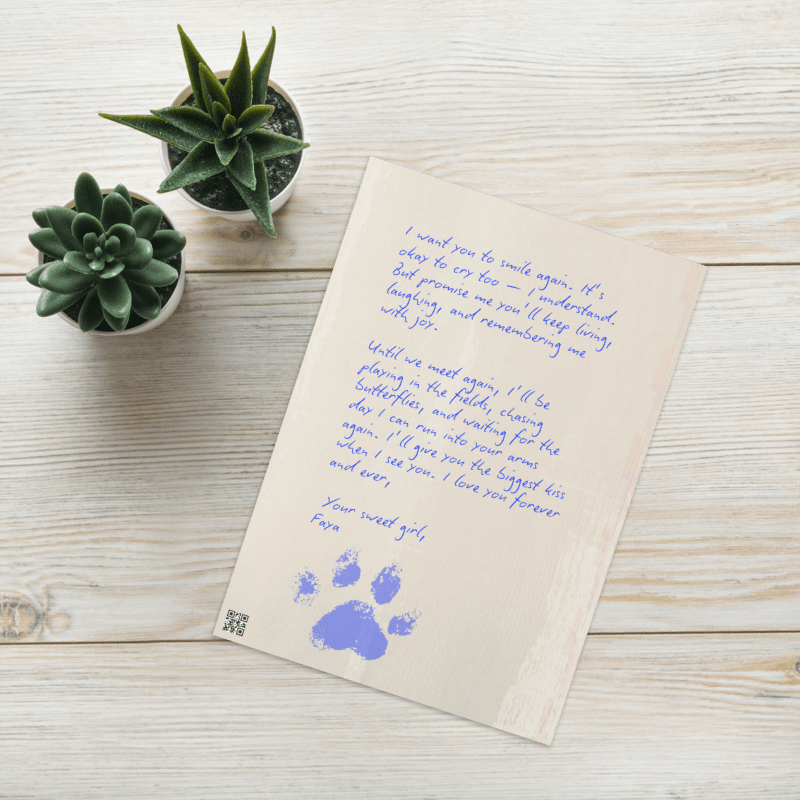 Custom Rainbow Birdge Letter Card