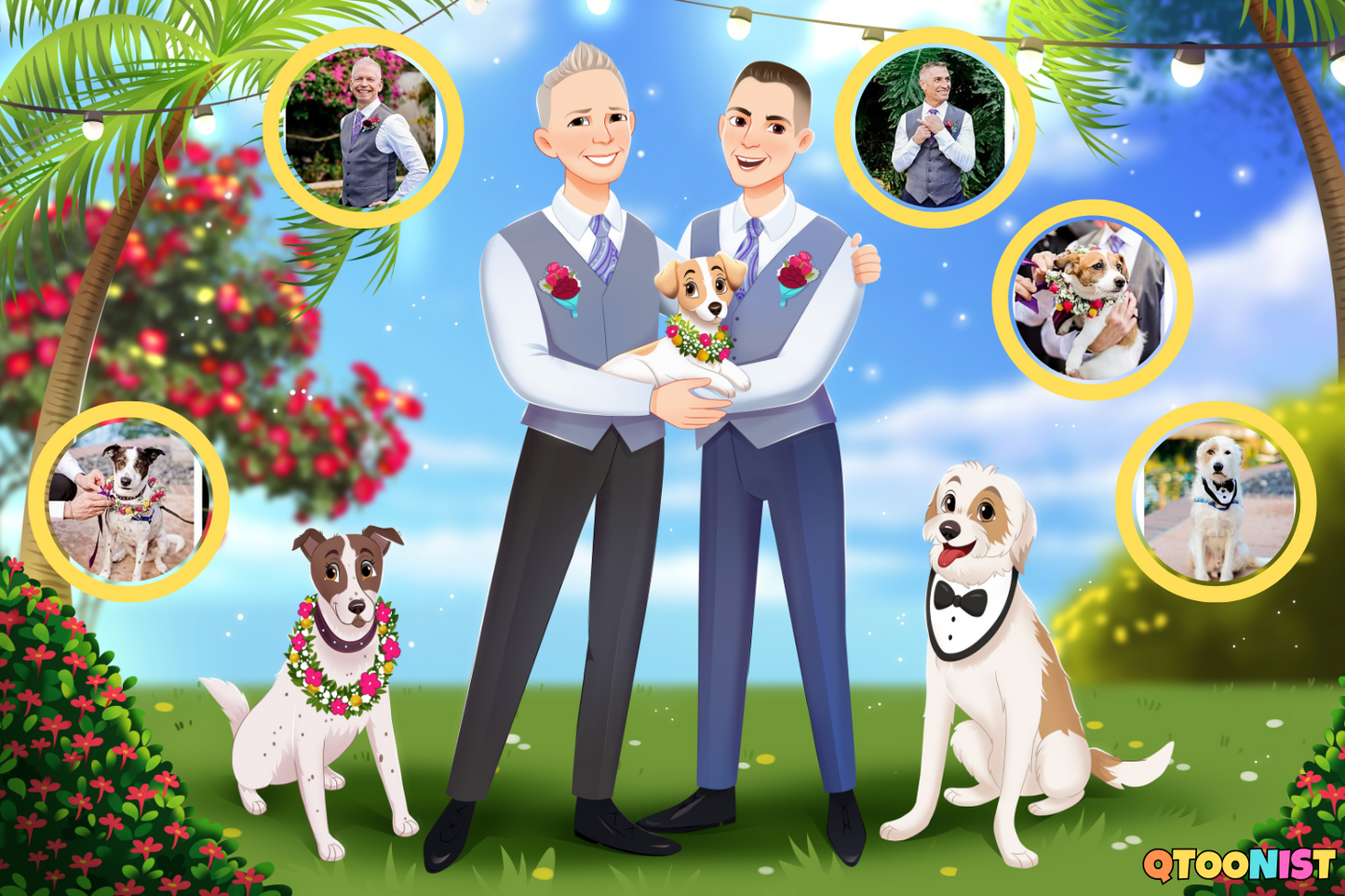 Custom Pet Cartoon Portrait - Digital Art Commission