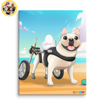 Custom Pet Cartoon Canvas