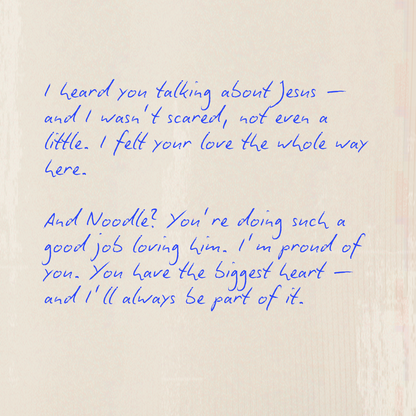Personalized pet loss letter from angel dog — heartfelt message from pet’s perspective, memorial keepsake art