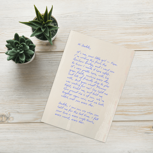 Custom Rainbow Birdge Letter Card