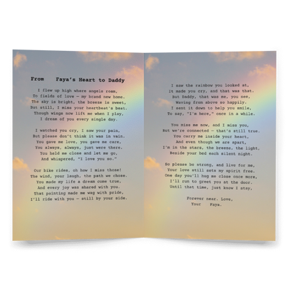 Custom Rainbow Bridge Poem Card